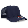 OTTO CAP 5 Panel Mid Profile Mesh Back Trucker Hat OTTO 32 - 1 Navy OSFM - Adult Caps