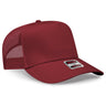 OTTO CAP 5 Panel Mid Profile Mesh Back Trucker Hat OTTO 32 - 285 Maroon OSFM - Adult Hats