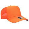 OTTO CAP 5 Panel Mid Profile Mesh Back Trucker Hat OTTO 32 - 285 N. Orange OSFM - Adult Hats