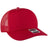 OTTO CAP 5 Panel Mid Profile Mesh Back Trucker Hat OTTO 32 - 285 Red Young Adult Hats