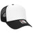 OTTO CAP 5 Panel Mid Profile Mesh Back Trucker Hat OTTO 32 - 467 Blk/Wht/Blk OSFM - Adult Hats