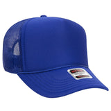 OTTO CAP 5 Panel Mid Profile Mesh Back Trucker Hat OTTO 32 - 467 Royal OSFM - Adult Hats