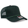 OTTO CAP 5 Panel Mid Profile Mesh Back Trucker Hat OTTO 39 - 071 Dk. Green OSFM - Adult Caps