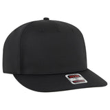OTTO CAP 5 Panel Pro Style Baseball Cap OTTO 9305 - 1 Black OSFM - Adult Hats