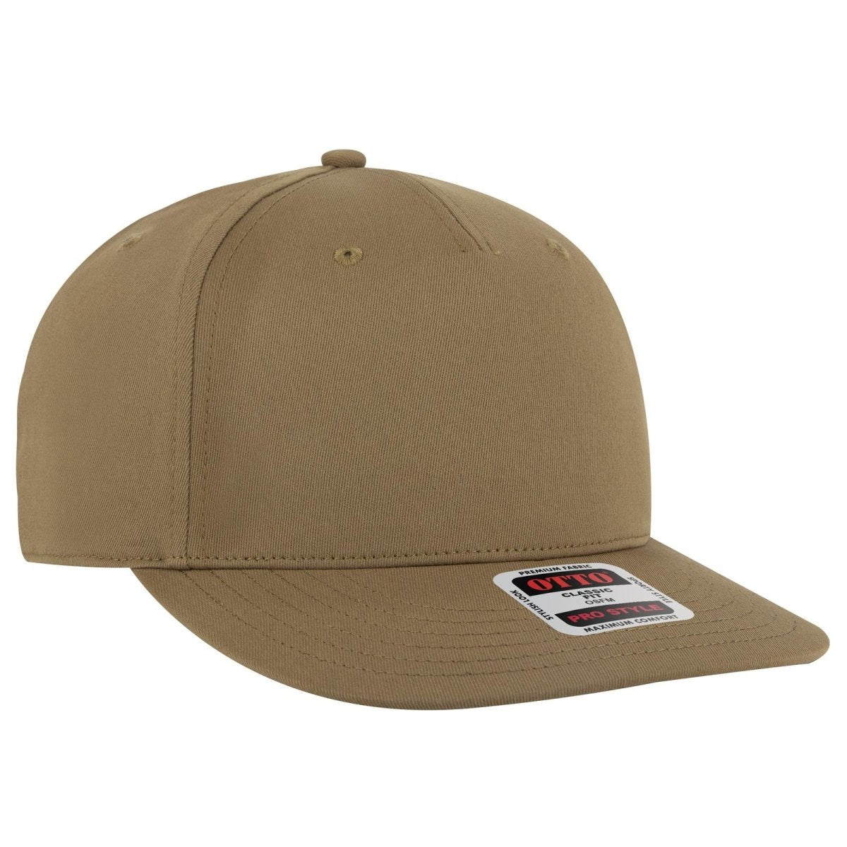OTTO CAP 5 Panel Pro Style Baseball Cap OTTO 9305 - 1 Coyote Brown OSFM - Adult Hats