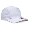 OTTO CAP 5 Panel Running Hat w/ Elastic Soft Visor OTTO 133 - 1 White OSFM - Adult Visors
