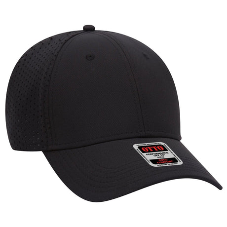 OTTO CAP 6 Panel Low Profile Baseball Cap OTTO 19 - 1275 Black OSFM - Adult Hats