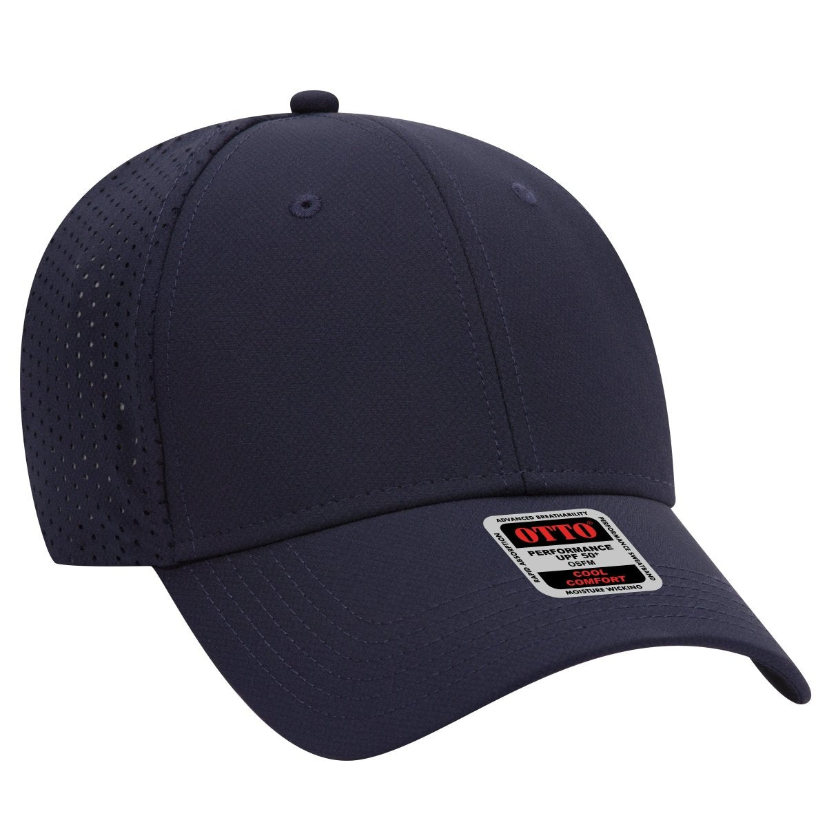 OTTO CAP 6 Panel Low Profile Baseball Cap OTTO 19 - 1275 Navy OSFM - Adult Hats