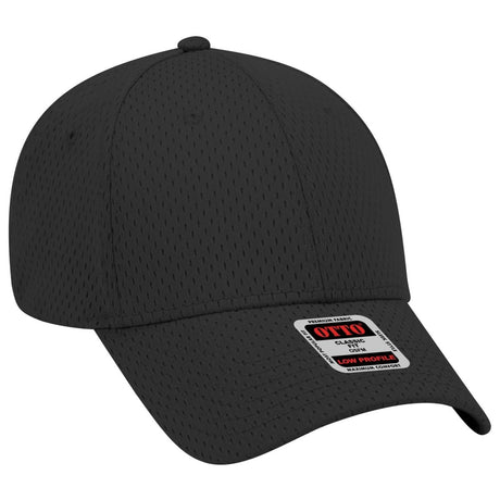 OTTO CAP 6 Panel Low Profile Baseball Cap OTTO 19 - 366 Black OSFM - Adult Hats