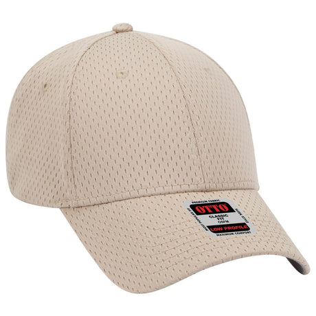 OTTO CAP 6 Panel Low Profile Baseball Cap OTTO 19 - 366 Khaki OSFM - Adult Hats