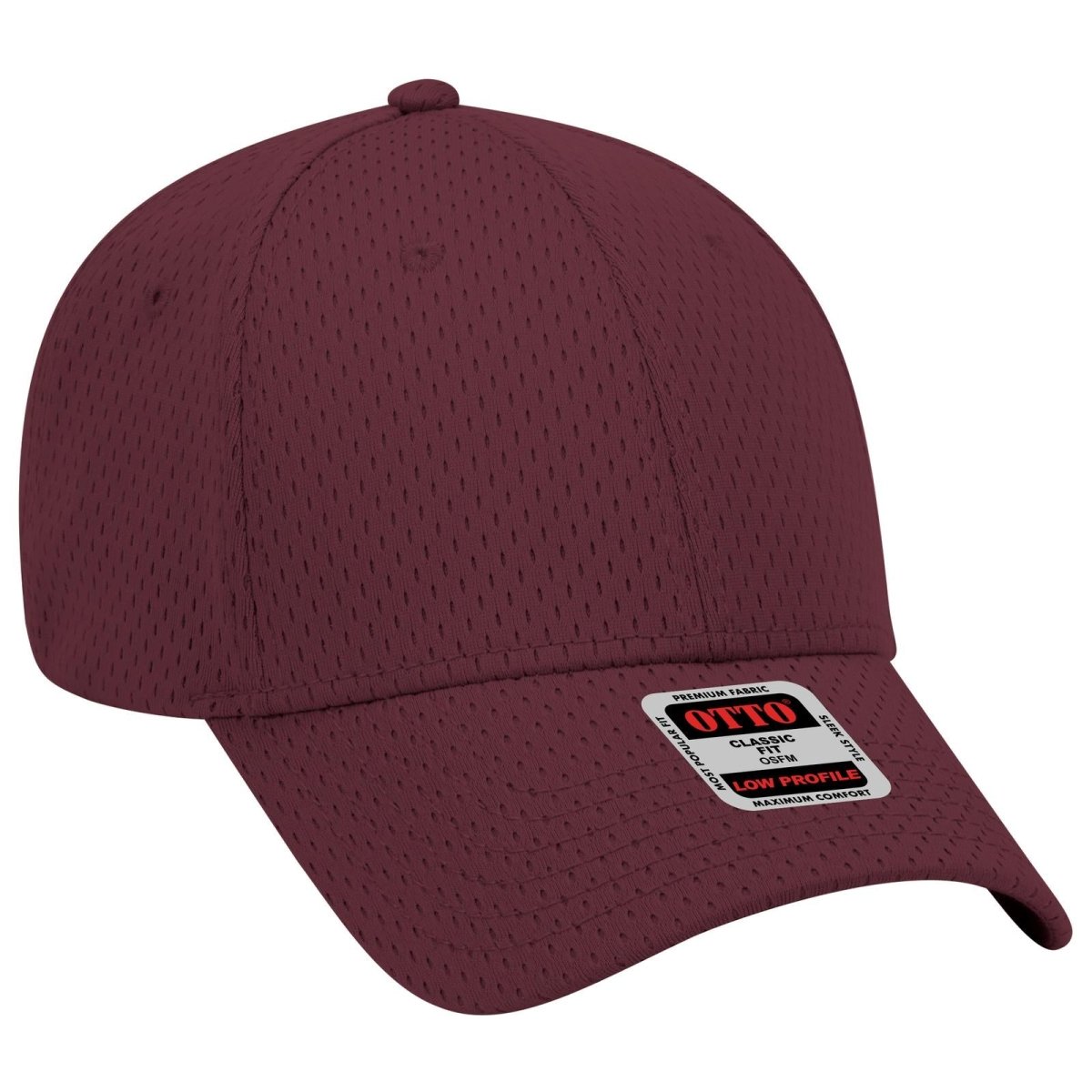 OTTO CAP 6 Panel Low Profile Baseball Cap OTTO 19 - 366 Maroon OSFM - Adult Hats