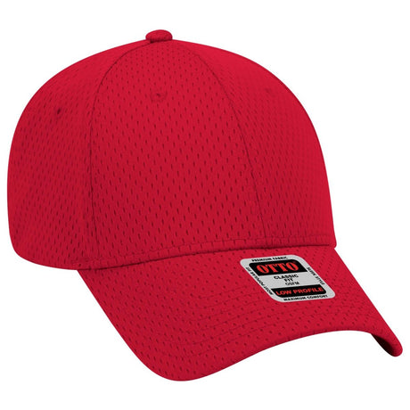 OTTO CAP 6 Panel Low Profile Baseball Cap OTTO 19 - 366 Red OSFM - Adult Hats