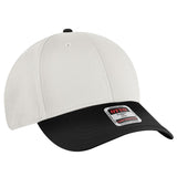 OTTO CAP 6 Panel Low Profile Baseball Cap OTTO 19 - 536 Blk/Wht/Wht OSFM - Adult Hats