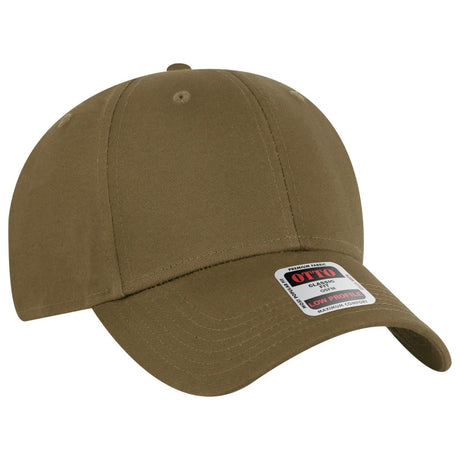 OTTO CAP 6 Panel Low Profile Baseball Cap OTTO 19 - 536 Coyote Brown OSFM - Adult Hats