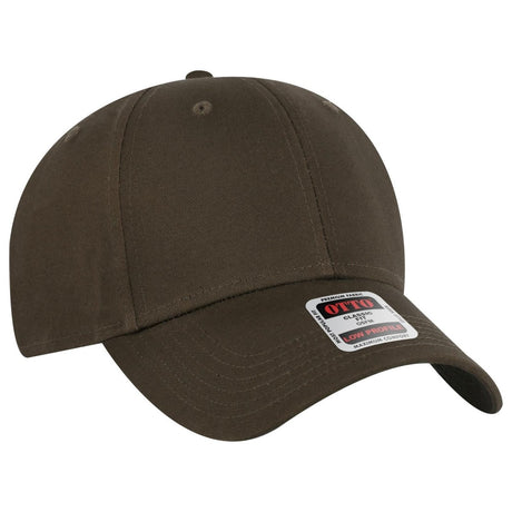 OTTO CAP 6 Panel Low Profile Baseball Cap OTTO 19 - 536 Dk. Brown OSFM - Adult Hats