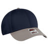 OTTO CAP 6 Panel Low Profile Baseball Cap OTTO 19 - 536 Gry/Nvy/Nvy OSFM - Adult Hats