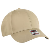 OTTO CAP 6 Panel Low Profile Baseball Cap OTTO 19 - 536 Khaki OSFM - Adult Hats