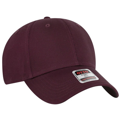 OTTO CAP 6 Panel Low Profile Baseball Cap OTTO 19 - 536 Maroon OSFM - Adult Hats