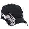 OTTO CAP 6 Panel Low Profile Baseball Cap OTTO 58 - 755 Blk/Gry/Gry OSFM - Adult Hats