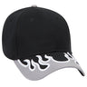 OTTO CAP 6 Panel Low Profile Baseball Cap OTTO 58 - 755 Blk/Gry/Wht OSFM - Adult Hats