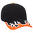 OTTO CAP 6 Panel Low Profile Baseball Cap OTTO 58 - 755 Blk/N.Org/Wht OSFM - Adult Hats