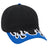 OTTO CAP 6 Panel Low Profile Baseball Cap OTTO 58 - 755 Blk/Ryl/Wht OSFM - Adult Hats