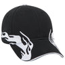 OTTO CAP 6 Panel Low Profile Baseball Cap OTTO 58 - 755 Blk/Wht/Wht OSFM - Adult Hats
