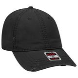 OTTO CAP 6 Panel Low Profile Dad Hat OTTO 104 - 1018 Black OSFM - Adult Hats