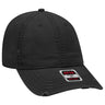 OTTO CAP 6 Panel Low Profile Dad Hat OTTO 104 - 1018 Black OSFM - Adult Hats