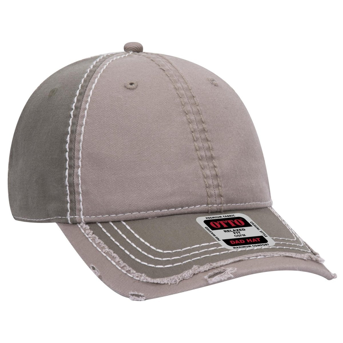 OTTO CAP 6 Panel Low Profile Dad Hat OTTO 149 - 1091 Ol.Grn/Dk.Kha/Ol.Grn OSFM - Adult Hats