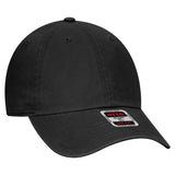OTTO CAP 6 Panel Low Profile Dad Hat OTTO 18 - 1219 Black OSFM - Adult Hats