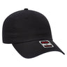 OTTO CAP 6 Panel Low Profile Dad Hat OTTO 18 - 1225 Black OSFM - Adult Hats