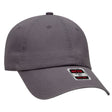 OTTO CAP 6 Panel Low Profile Dad Hat OTTO 18 - 1225 Char. Gray OSFM - Adult Hats