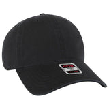 OTTO CAP 6 Panel Low Profile Dad Hat OTTO 18 - 1322 Black OSFM - Adult Hats