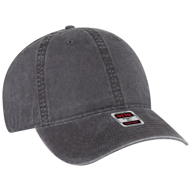 OTTO CAP 6 Panel Low Profile Dad Hat OTTO 18 - 201 Char. Gray OSFM - Adult Hats