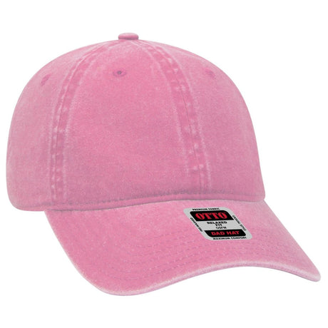OTTO CAP 6 Panel Low Profile Dad Hat OTTO 18 - 202 Azalea OSFM - Adult Hats