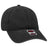 OTTO CAP 6 Panel Low Profile Dad Hat OTTO 18 - 202 Black OSFM - Adult Hats