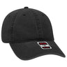 OTTO CAP 6 Panel Low Profile Dad Hat OTTO 18 - 202 Black OSFM - Adult Hats