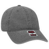 OTTO CAP 6 Panel Low Profile Dad Hat OTTO 18 - 202 Char. Gray OSFM - Adult Hats