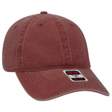 OTTO CAP 6 Panel Low Profile Dad Hat OTTO 18 - 202 Maroon OSFM - Adult Hats