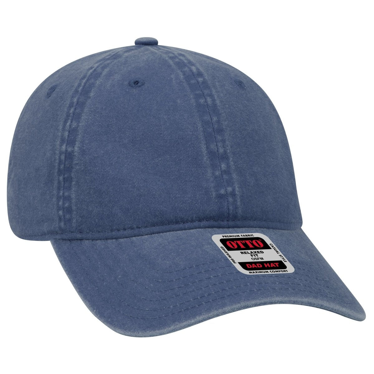 OTTO CAP 6 Panel Low Profile Dad Hat OTTO 18 - 202 Navy OSFM - Adult Hats