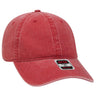 OTTO CAP 6 Panel Low Profile Dad Hat OTTO 18 - 202 Red OSFM - Adult Hats
