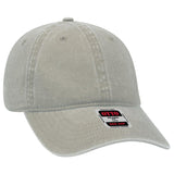 OTTO CAP 6 Panel Low Profile Dad Hat OTTO 18 - 202 Stone Gray OSFM - Adult Hats
