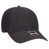 OTTO CAP 6 Panel Low Profile Dad Hat OTTO 18 - 204 Black OSFM - Adult Hats