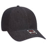 OTTO CAP 6 Panel Low Profile Dad Hat OTTO 18 - 204 Black OSFM - Adult Hats