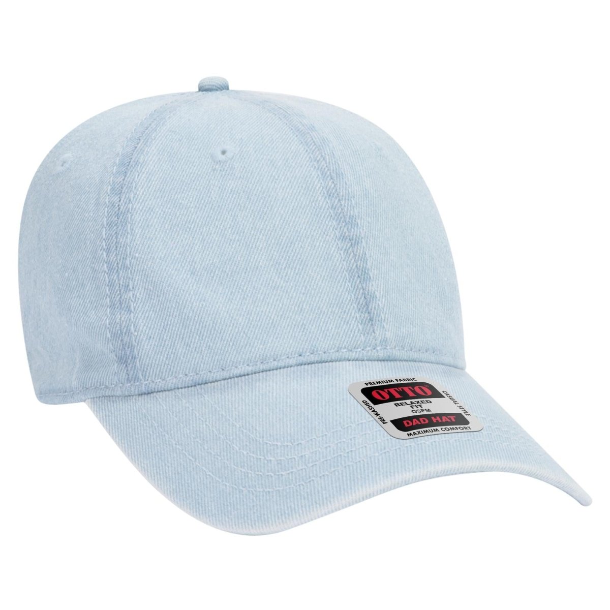 OTTO CAP 6 Panel Low Profile Dad Hat OTTO 18 - 204 Lt. Blue OSFM - Adult Hats