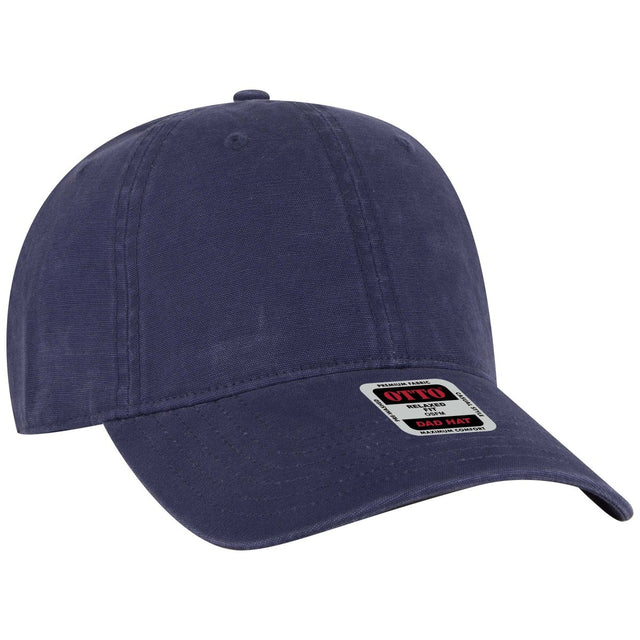 OTTO CAP 6 Panel Low Profile Dad Hat OTTO 18 - 3 Navy OSFM - Adult Hats