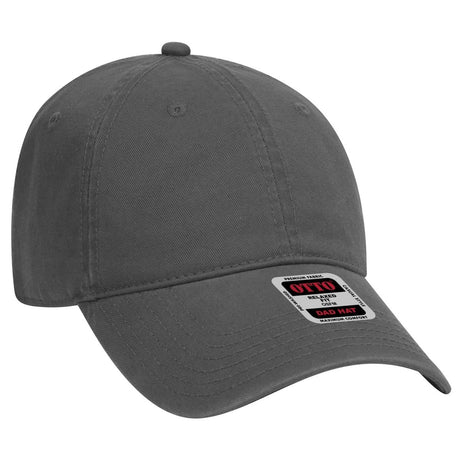 OTTO CAP 6 Panel Low Profile Dad Hat OTTO 18 - 692 Char. Gray OSFM - Adult Hats
