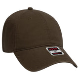 OTTO CAP 6 Panel Low Profile Dad Hat OTTO 18 - 692 Dk. Brown OSFM - Adult Hats