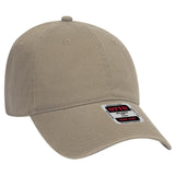 OTTO CAP 6 Panel Low Profile Dad Hat OTTO 18 - 692 Dk. Khaki OSFM - Adult Hats
